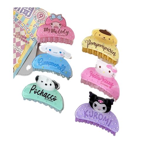  Kẹp tóc K401 – Bộ tứ Cinamo, Melody, Kurumi, Stitch siêu đáng yêu 