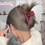  Kẹp Tóc K325 – Kẹp Càng Cua Bản Vuông Siêu Chắc, Sang Chảnh Chuẩn Style Hàn 