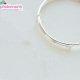  Lắc Tay LCT94 – Vòng Tay Bạc Xoắn Đơn Giản Sang Trọng, Thiết Kế Thanh Lịch Cho Nữ 