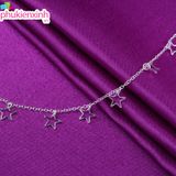  Lắc Tay & Lắc Chân LCT108 – Mạ Bạc Sao Bi Lấp Lánh, Phụ Kiện Nữ Dễ Thương 