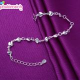  Lắc Tay LCT111 – Mạ Bạc Sáng Bóng, Đính Hạt Nhỏ Tinh Tế | Phụ Kiện Nữ Sang Trọng 