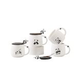  Ly Đựng Nước DL021 – Ly gốm hình Gấu Trúc kèm nắp & muỗng siêu đáng yêu 