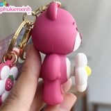  Móc Khóa Gấu Hồng Hoa Cúc MK55 – Cute Ngọt Ngào, Xinh Hết Nấc 