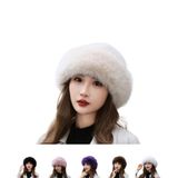  Nón Lông Bucket NCC79 – Mũ Lông Nữ Siêu Mềm 7 Màu Trendy, Ấm Áp – Thời Trang Hàn Quốc 