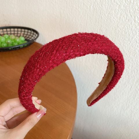  [nhiều màu] Cài tóc bọc vải nhựa cứng Handmade bản lớn C8 