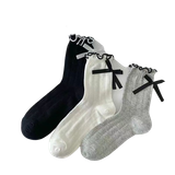  Vớ Nơ WN03 – Vớ Cotton Cổ Nơ Dễ Thương, Thanh Lịch Phong Cách Hàn Quốc 