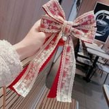  Kẹp Nơ Ren Xinh Công Chúa – 2 Màu Đỏ & Trắng | Phụ Kiện Tóc Dễ Thương ✨ 