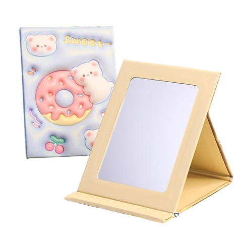  Gương Gập Để Bàn MG18 – Gương mini xinh xắn, tiện dụng, thiết kế đáng yêu cho bàn học và bàn trang điểm 