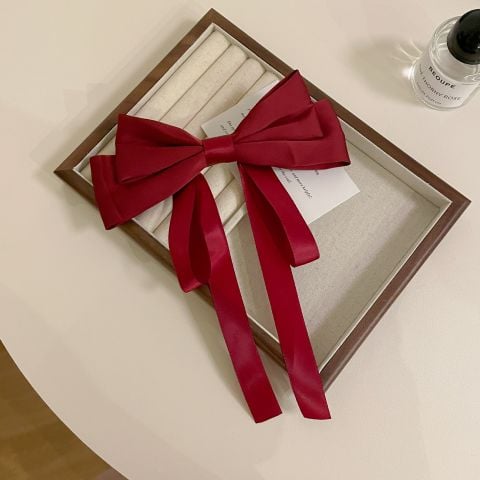  Kẹp nơ 123 Bản To 3 Màu – “Soft Bow Chic” 