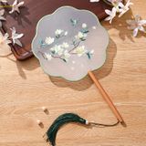  Quạt Hoa Thêu QT14 – Cổ phong thanh nhã, xinh như nàng thơ 