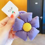  Cột Tóc Hoa Bông Lớn Mềm Mịn – 3 Màu Tím/Cam/Cam Đất | Scrunchie Xinh Xắn ✨ 