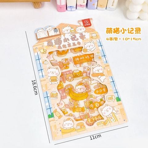  [nhiêu màu] Bộ dán Stickers Kute 002 