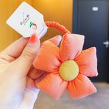  Cột Tóc Hoa Bông Lớn Mềm Mịn – 3 Màu Tím/Cam/Cam Đất | Scrunchie Xinh Xắn ✨ 