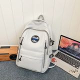  Balo Thời Trang XT00110 – Balo Nữ Hàn Quốc Dáng Basic, Nhiều Ngăn, Chống Thấm – Xanh Xám | Đen 