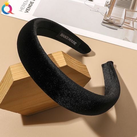  [nhiều màu] Cài tóc bọc vải nhựa cứng Handmade bản lớn C8 
