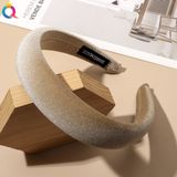  [nhiều màu] Cài tóc bọc vải nhựa cứng Handmade bản lớn C8 
