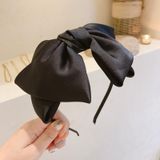 Cài Tóc Nơ Bản To Satin/Da Lì – Siêu Sang – Màu Đen & Đỏ 