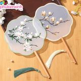  Quạt Hoa Thêu QT14 – Cổ phong thanh nhã, xinh như nàng thơ 