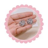  Bông Tai TB0395 – Hoa nở lấp lánh, tỏa sáng vẻ đẹp nàng thơ ✨ 