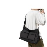  Túi Đeo Vai XT00116 Hàn Quốc – 3 Màu Đen/Trắng/Nâu – Form Rộng, Chất Liệu Mềm, Phong Cách Ulzzang 