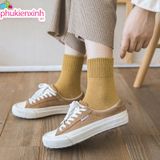  Vớ Nữ Cotton Dày Dặn VV0041 – Ấm Áp, Êm Chân, Phong Cách Hàn Quốc 