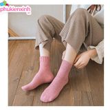  Vớ Nữ Cotton Dày Dặn VV0041 – Ấm Áp, Êm Chân, Phong Cách Hàn Quốc 
