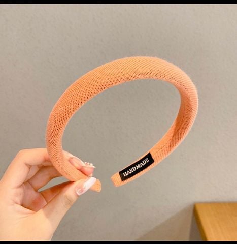  [nhiều màu] Cài tóc bọc vải nhựa cứng Handmade bản lớn C8 