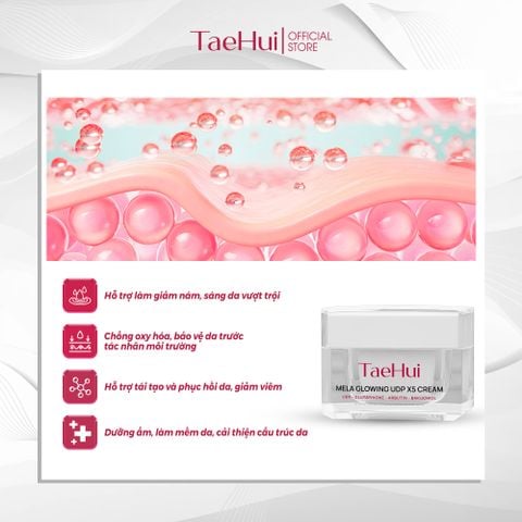  Kem Dưỡng Trắng Da, Mờ Nám Da Mela Glowing UDP X5 Cream 