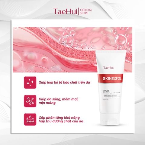  Tẩy Da Chết TaeHui Loại Bỏ Tế Bào Chết AHA & BHA TaeHui Không Làm Tổn Thương Hay Kích Ứng Da 120ml 