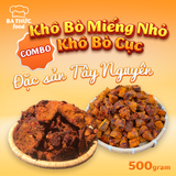  Combo 500Gr Khô Bò Miếng Ngon + 500Gr Bò Viên BA THỨC FOOD 