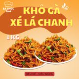  Khô Gà Xé Lá Chanh Ba Thức Food thơm ngon đậm vị loại 1kg 