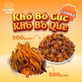  Combo 500Gr Khô Bò Viên + 500Gr Bò Que BA THỨC FOOD 