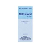 Natri Clorid 0,9% Bidiphar - Dung dịch dùng để rửa mắt, rửa mũi (Hộp 1 lọ 10ml)