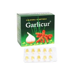 Garlicur - Phòng xơ vữa động mạch, nhồi máu cơ, hỗ trợ điều trị các bệnh nhiễm trùng, kích thích tiêu hóa (Chai 100 viên)