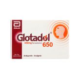 Glotadol 650 - Giảm đau, hạ sốt (Hộp 10 vỉ x 10 viên)