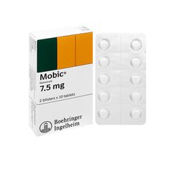 Mobic 7,5mg - Điều trị các triệu chứng trong viêm khớp, viêm cột sống (Hộp 2 vỉ x 10 viên)