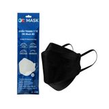 Khẩu trang y tế OK Mask 4D 3 lớp - Màu đen (Gói x 6 cái)