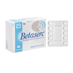 Betaserc 24mg - Điều trị triệu chứng chóng mặt tiền đình, ù tai (Hộp 5 vỉ x 10 viên)
