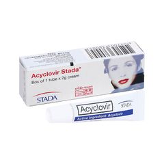 Kem bôi Acyclovir Stada - Điều trị nhiễm virus Herpes simplex da (Hộp 1 tuýp 2g)