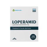 Loperamid 2mg Agimexpharm - Điều trị tiêu chảy cấp (Hộp 10 vỉ x 10 viên)