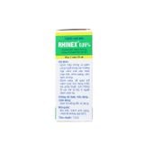 Rhinex 0,05% - Giảm triệu chứng và giảm sung huyết mũi (Hộp 1 chai 15 ml)