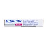 Efferalgan 80mg - Viên đặt trực tràng giảm đau, hạ sốt cho trẻ em (Hộp 2 vỉ x 5 viên)