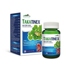 TaKaTinex - Làm lợi tiểu, tăng cường đào thải các chất cặn lắng trên đường tiết niệu ra ngoài cơ thể; giảm nguy cơ sỏi thận tiết niệu, sỏi mật (Hộp 30 viên)