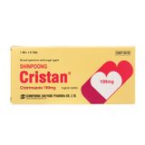 Shinpoong Cristan - Viên đặt phụ khoa trị nhiễm nấm âm đạo (Hộp 1 vỉ x 6 viên) (CSCN)