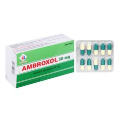 Ambroxol 30mg - Điều trị bệnh cấp và mạn tính ở đường hô hấp (Hộp 10 vỉ x 10 viên)