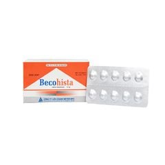 Becohista 10mg - Kháng dị ứng, điều trị triệu chứng viêm mũi dị ứng, mề đay (Hộp 10 vỉ x 10 viên)