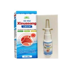 Xịt mũi Xinusoang USVIP - Hỗ trợ điều trị và phòng ngừa các bệnh viêm xoang, viêm mũi, viêm họng (Hộp 1 lọ 15ml)