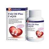 Vitahealth Fish Oil Plus CoQ10 - Tăng cường sức khỏe tim mạch, cung cấp năng lượng (Hộp 30 viên nang mềm)