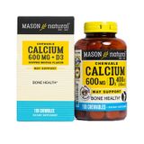 Mason Calcium 600mg + D3 (vị coffee mocha) - Bổ sung canxi, vitamin D3 cho cơ thể (Hộp x 100 viên nhai)