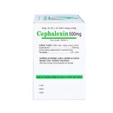 Cephalexin 500mg - Điều trị nhiễm khuẩn do các vi khuẩn nhạy cảm (Hộp 10 vỉ x 10 viên)
